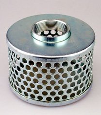 2 Inch Galvanized Steel Dome Strainer by Abbott Rubber - Heavy Duty Drain Cover for Kitchen Sinks, Bathroom Drains & Outdoor Use