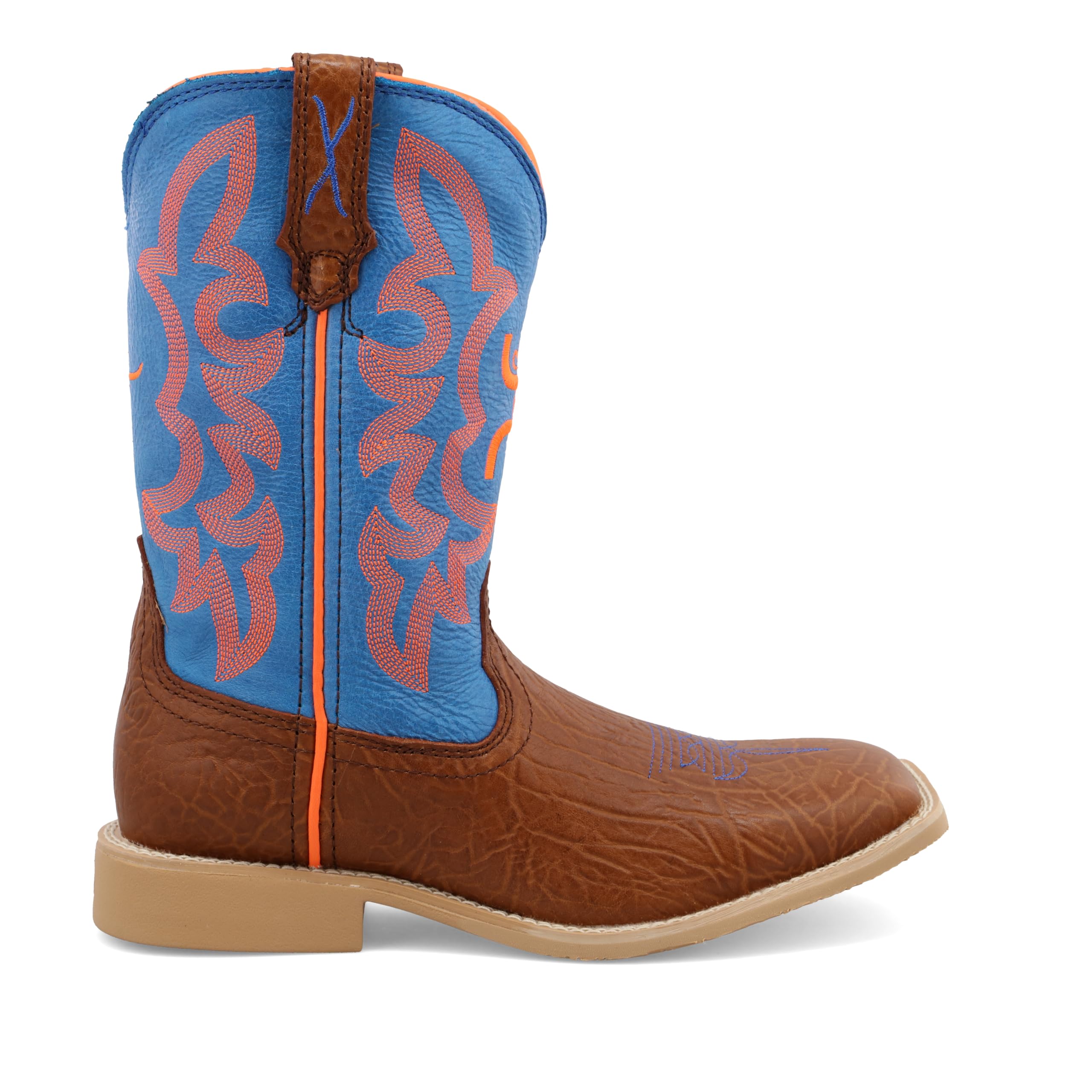 Twisted X Kids Hooey Western Boots - Wide Square Toe Comfortable Cowboy Boots for Boys & Girls | Perfect for Rodeo, Horseback Riding & Outdoor Adventures