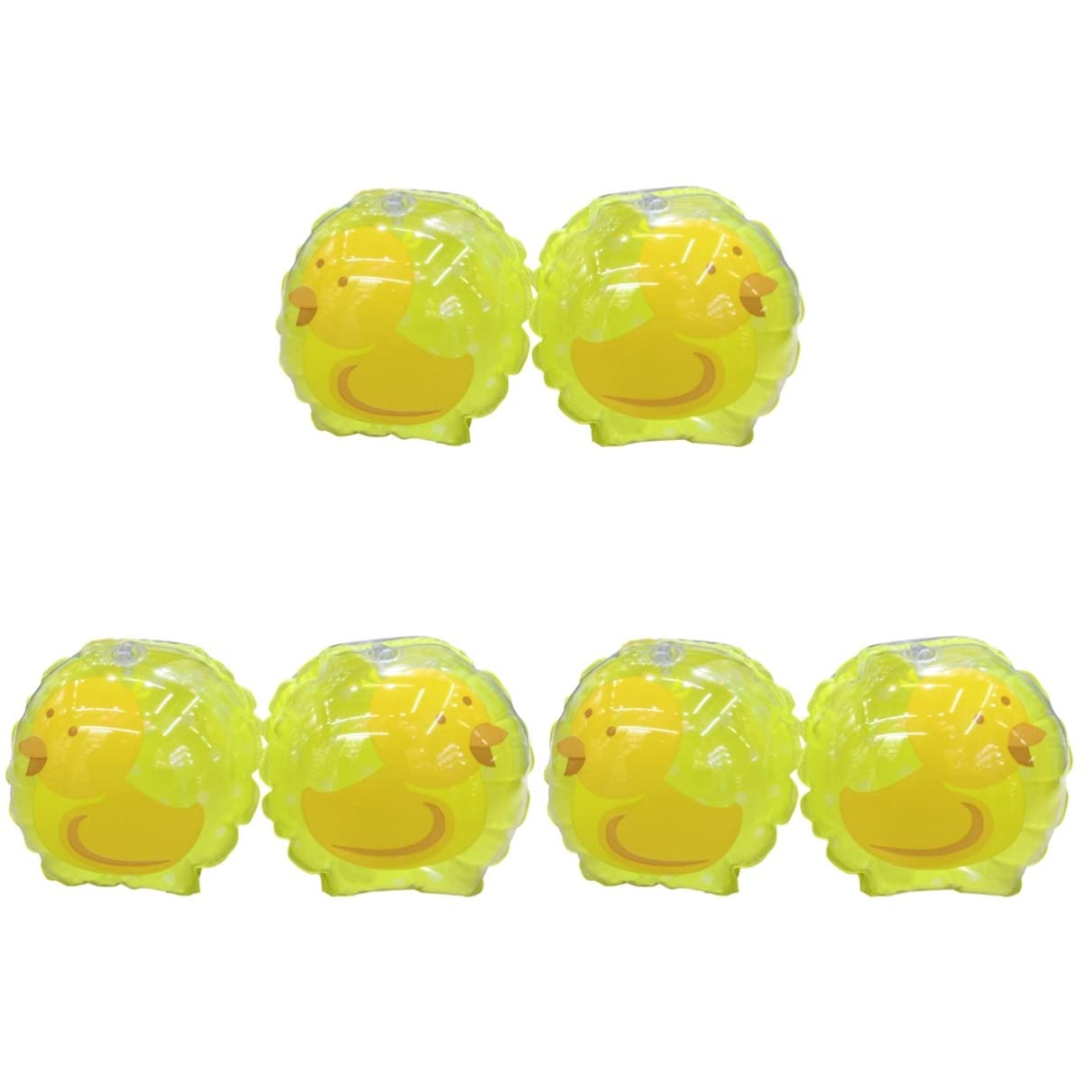 INOOMP 6-Pack Inflatable Swim Arm Bands for Babies & Kids - Adjustable Floaties for Safe Swimming, Pool, Beach & Water Play