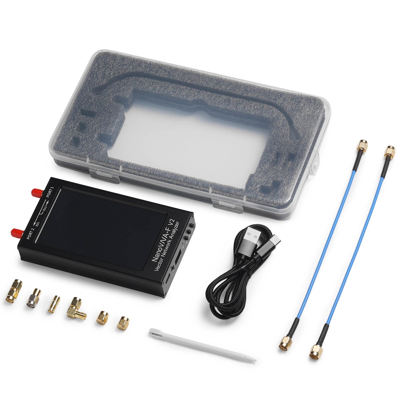 NanoVNA-F V2 Vector Network Antenna Analyzer 50KHz-3GHz with 4.3