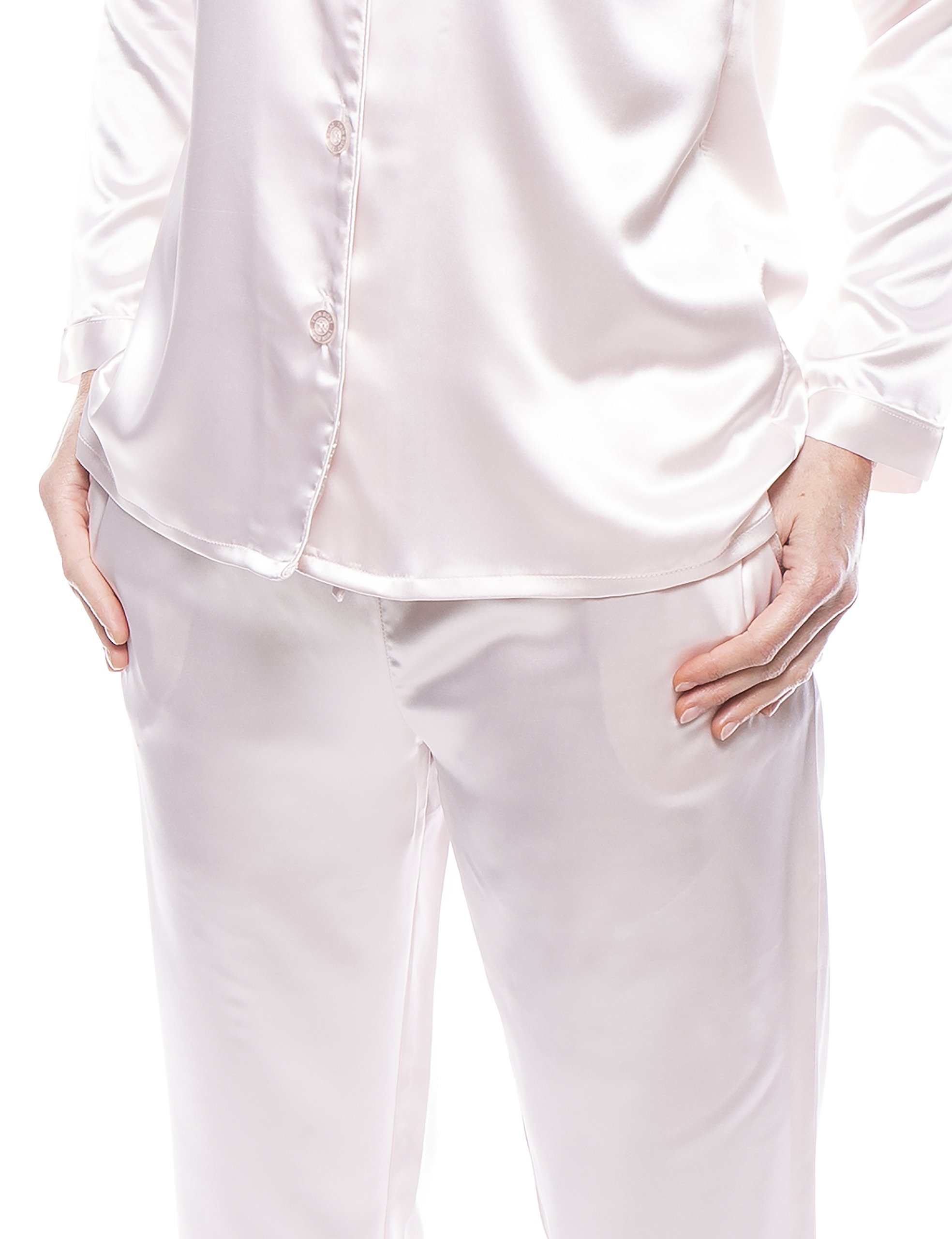 Silky Soft Women's Twin Boat Satin Pajama Set - Comfortable Sleepwear for Lounge & Bedtime - Perfect for Relaxing at Home, Spa Days & Gift Giving