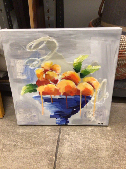Ash Almonte 24x24 Fruit Art Print - Vibrant Kitchen Wall Decor, Dining Room Artwork, Home & Office Decoration