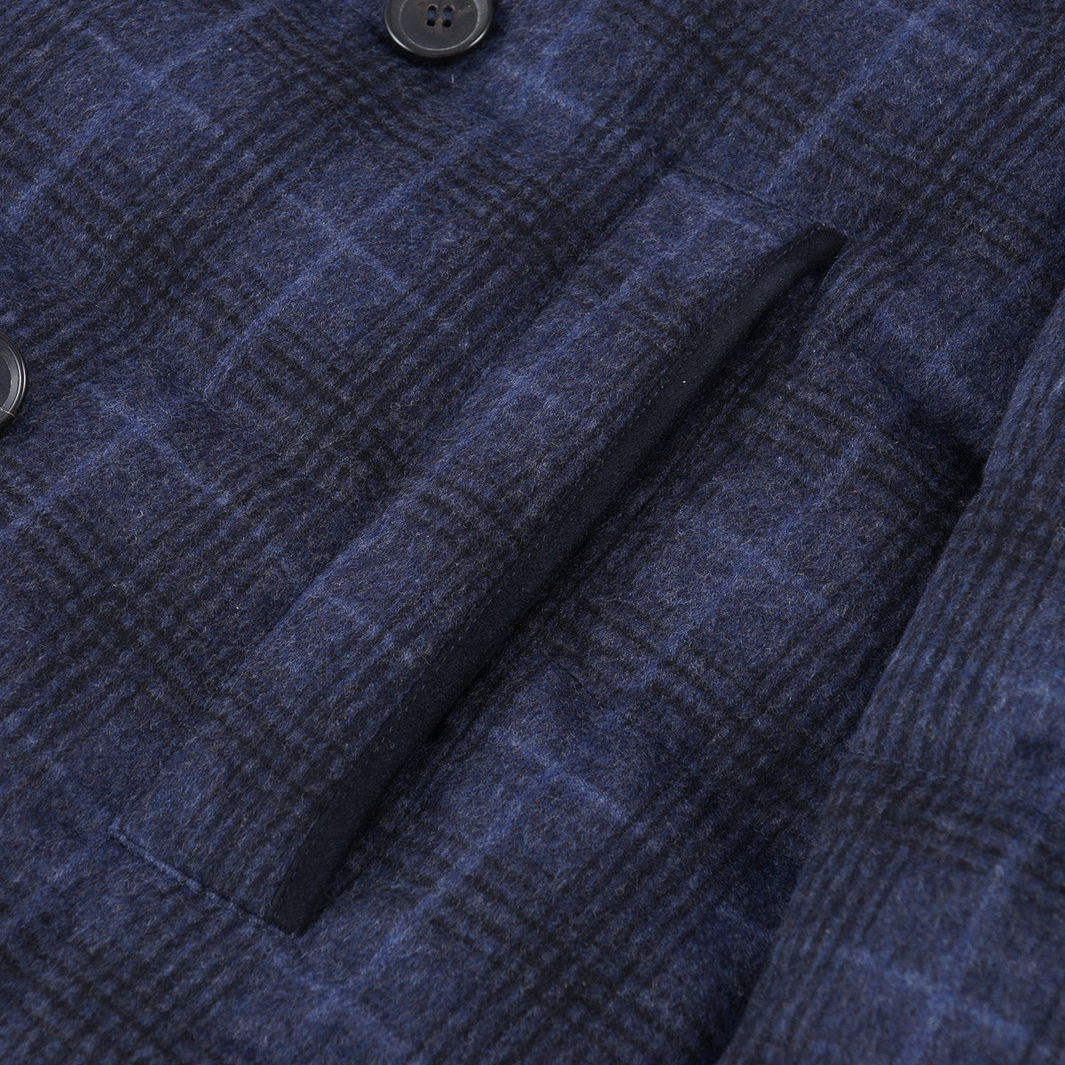 Isaia Quilted Wool Cashmere Peacoat for Men - Premium Winter Overcoat with Luxurious Fabric - Perfect for Business, Formal Events & Cold Weather