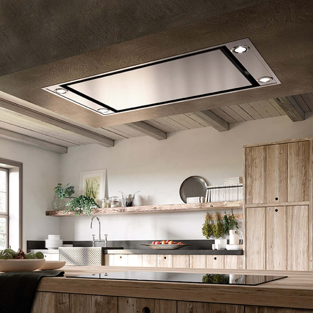 Faber Stratus Isola 36-inch Stainless Steel Island Mount Range Hood - Powerful 900 CFM Kitchen Ventilation for Modern Homes | Perfect for Open Concept Kitchens & Gourmet Cooking