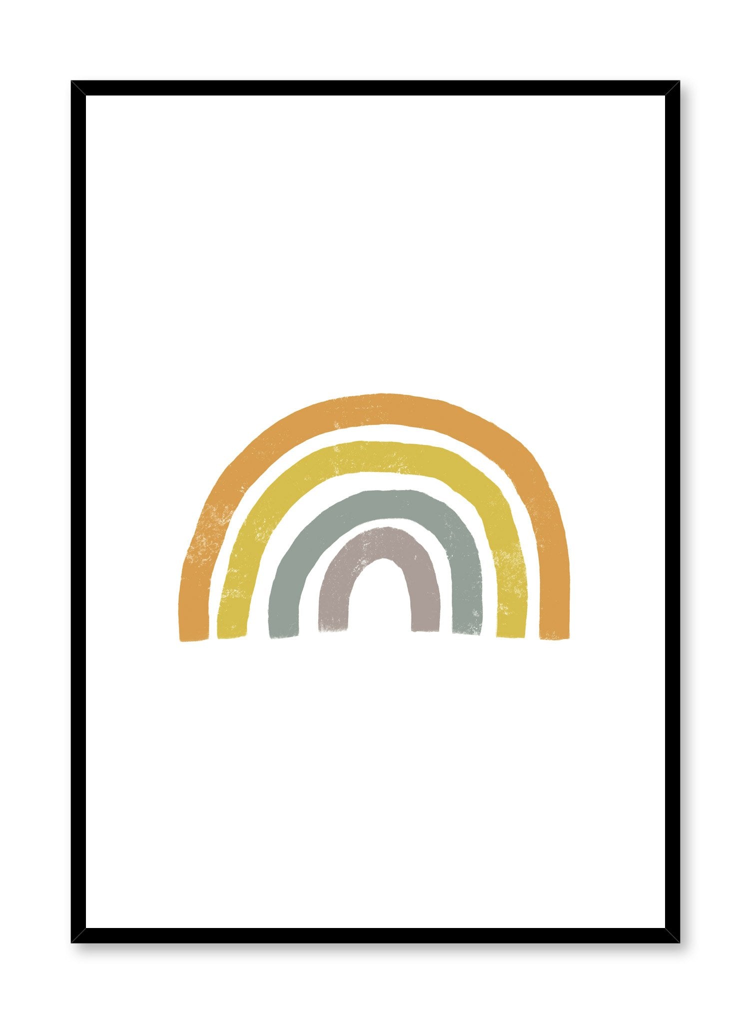 Vibrant Rainbow No. 2 Wall Art Poster - Colorful Home Decor for Living Room, Bedroom & Office