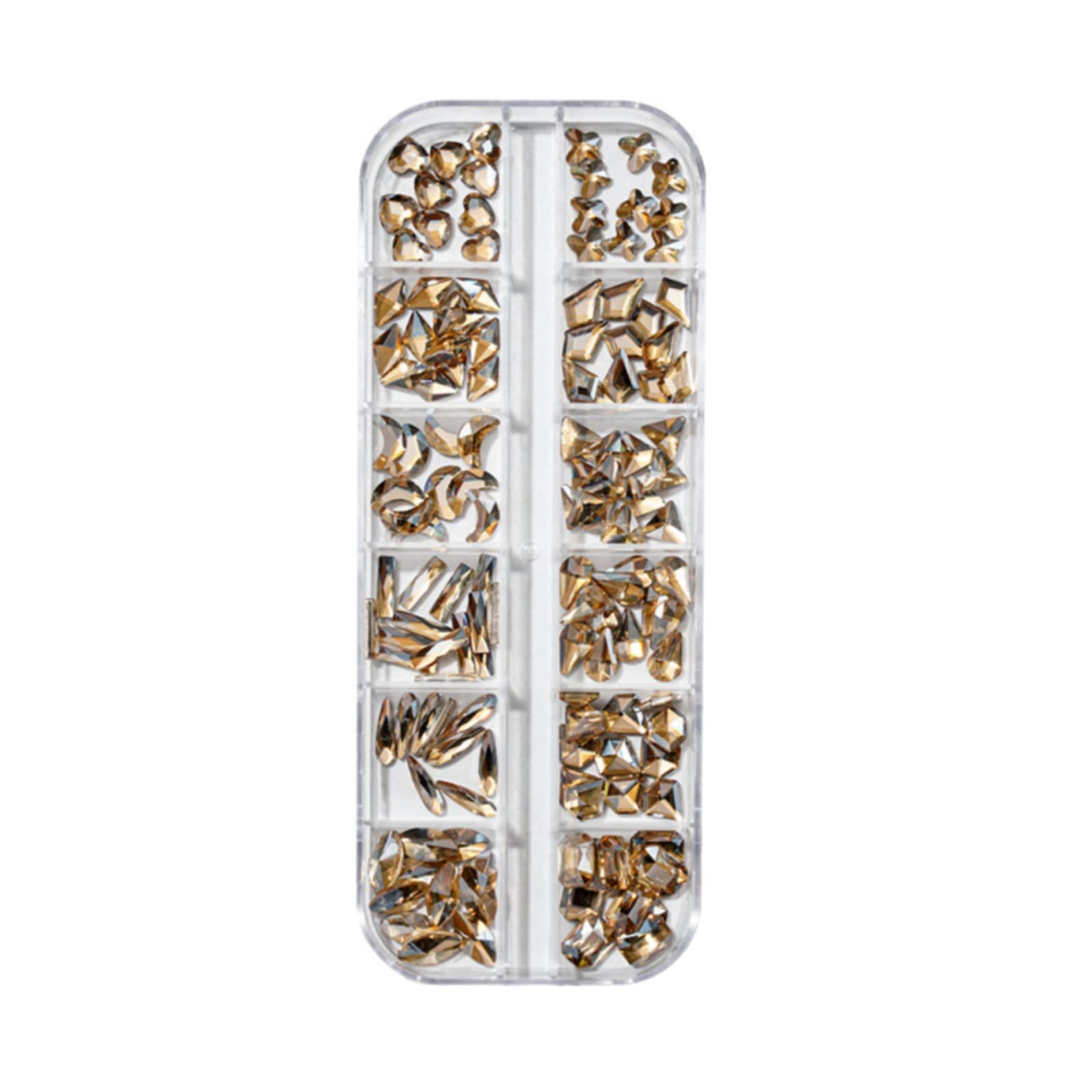Premium Nail Art Rhinestones Kit - Multi-Shaped Glass Crystal Flatback Gems for Press-On Nails | DIY Manicure, Salon Professional Nail Decorations | Perfect for Parties, Weddings & Special Occasions