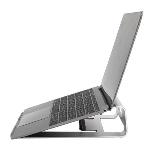 Ergonomic Aluminum Laptop Stand for MacBook Pro/Air & Tablets - Adjustable Desktop Notebook Holder with Cooling Ventilation - Perfect for Home Office, Gaming & Workspace Setup