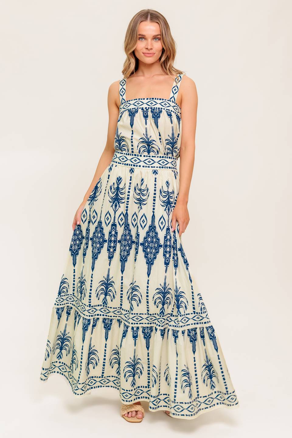 Boho Rhythm Top & Skirt Set in Navy - Stylish Bohemian Outfit for Women | Perfect for Music Festivals, Beach Vacations & Casual Wear