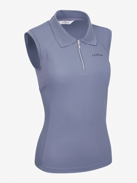 Le Mieux Sleeveless Sport Polo Shirt for Men - Moisture Wicking Athletic Top for Golf, Tennis & Workout - Breathable Performance Apparel