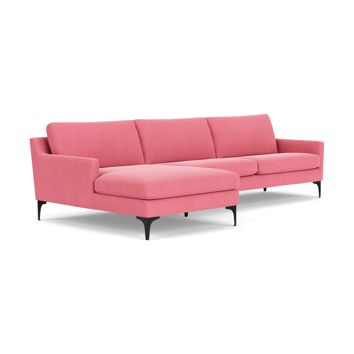 Astha Fabric Left Chaise Sofa - Modern L-Shaped Sectional Couch with Reversible Design for Living Room, Lounge & Home Theater Comfort