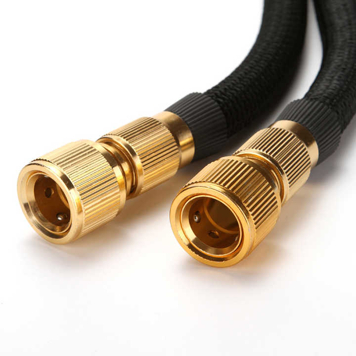 100FT Black Expandable Garden Hose - High Pressure TPE Watering Hose for Lawn, Garden & Car Washing - Lightweight & Kink-Free Flexible Hose with 3 Spray Patterns - Perfect for Outdoor Cleaning, Plant Watering & Vehicle Care
