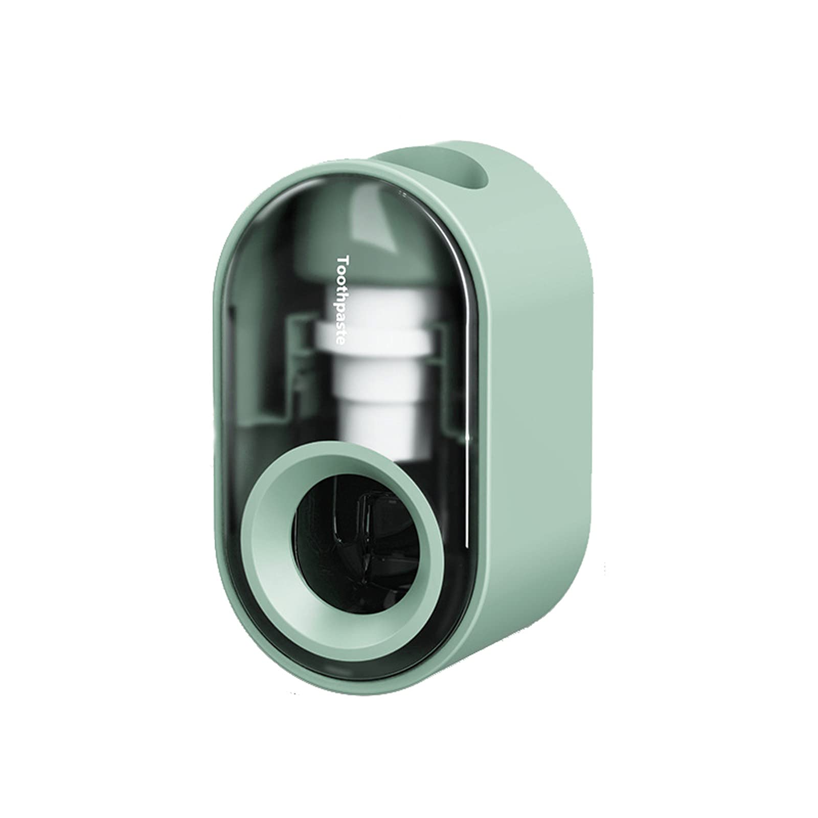 KOHGFT Automatic Toothpaste Squeezer & Dispenser - Wall Mounted Hands-Free Toothpaste Holder for Bathroom, Washroom, Shower & Sink - Plastic Toothpaste Tube Roller for Kids & Adults (Green) | Perfect for Organized Bathroom Countertops & Travel Essentials