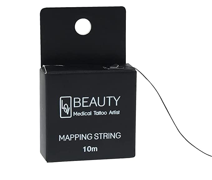 FYM Professional Microblading Mapping String - Pre-Inked Eyebrow Marker for Tattoo Brows, 10m PMU String for Precise Eyebrow Mapping | Perfect for Salon, Spa & Home Eyebrow Tattooing