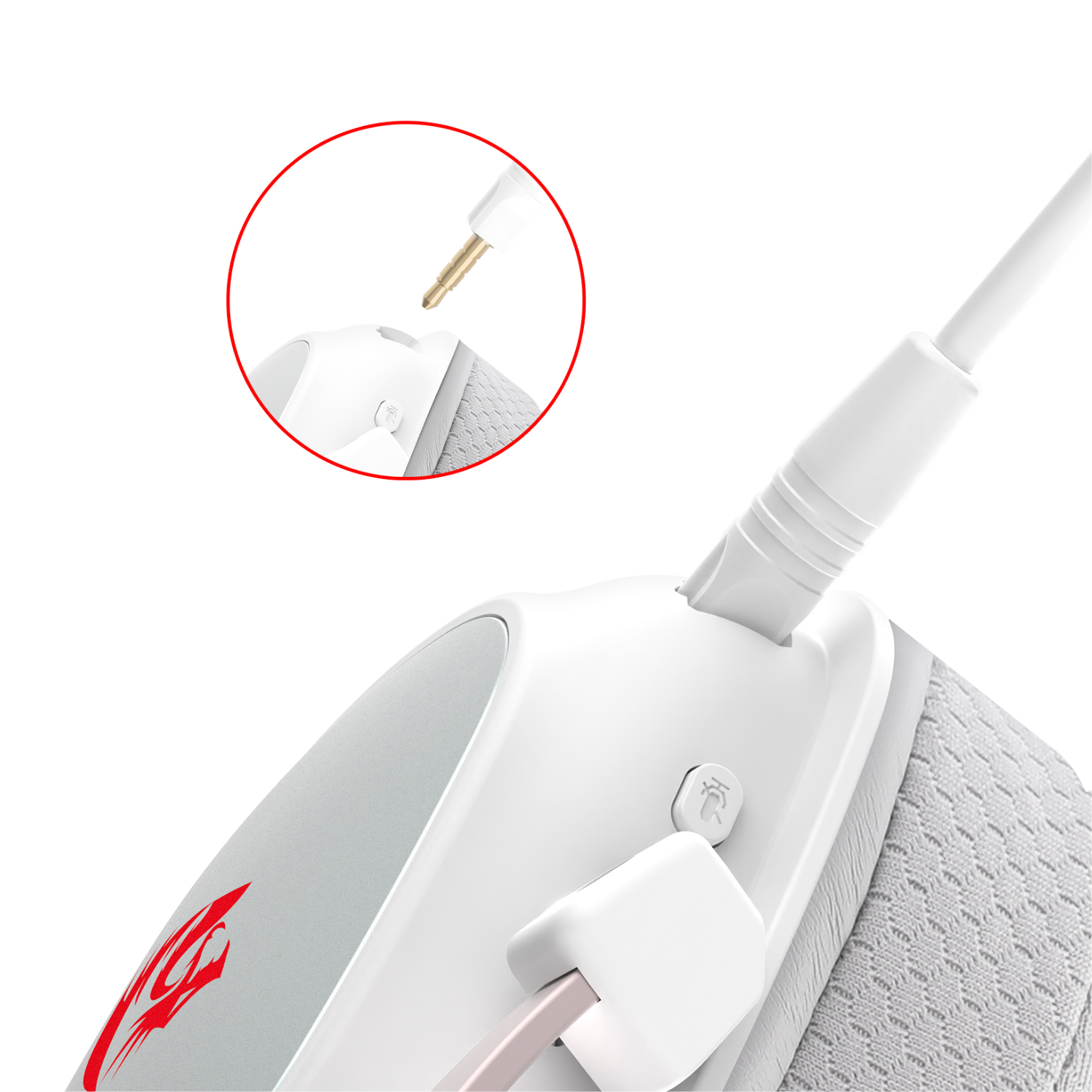 Redragon Zeus H510 PRO Wireless Gaming Headset - White | Noise Cancelling Mic, 7.1 Surround Sound for PC, PS5, Xbox | Perfect for Competitive Gaming & Streaming