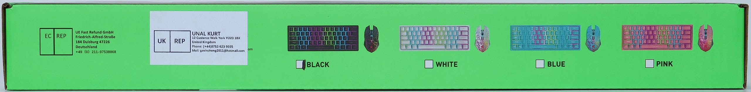 60% Wireless RGB Gaming Keyboard & Mouse Set - Rechargeable, Mechanical Feel for PC/Mac Gamers