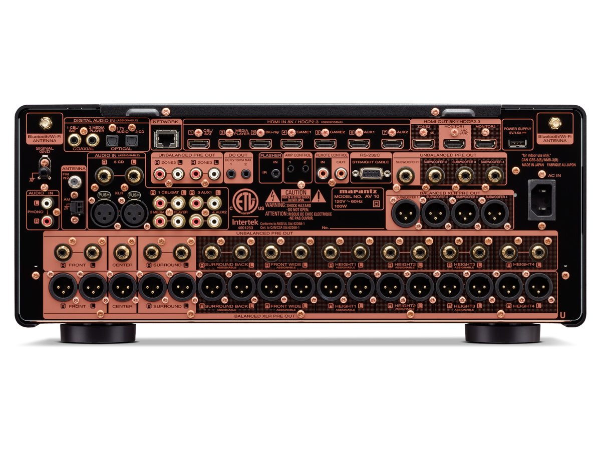 Marantz AV 10 16-Channel Home Theater Preamplifier - Premium Audio Video Processor for Dolby Atmos & IMAX Enhanced - Perfect for Home Cinema & High-End Audio Systems
