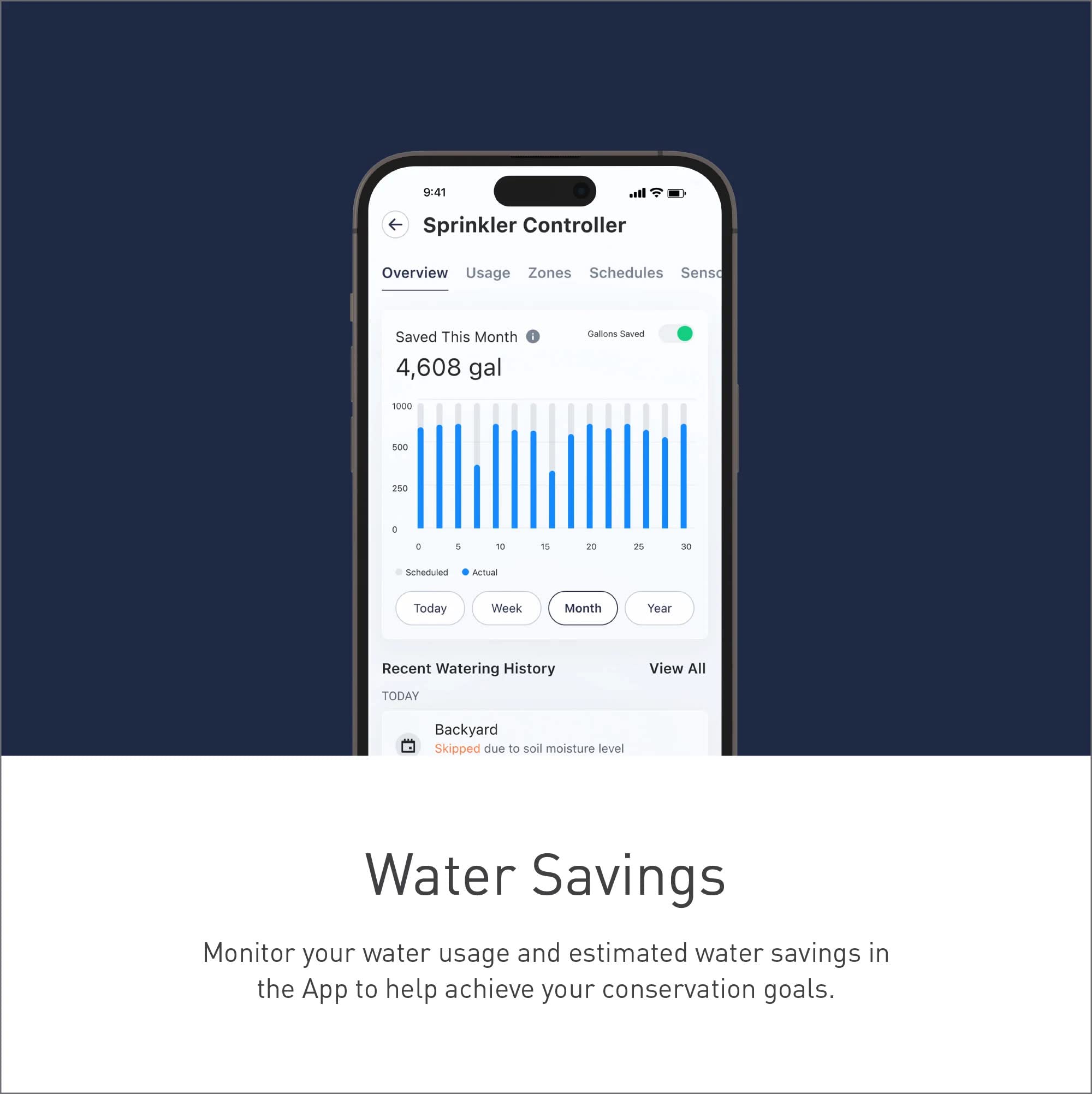Moen 8-Zone Smart Wi-Fi Sprinkler Controller - Automatic Water Timer Irrigation System for Lawns & Gardens (WICNT008G1USA) | Perfect for Smart Home Landscaping & Water Conservation