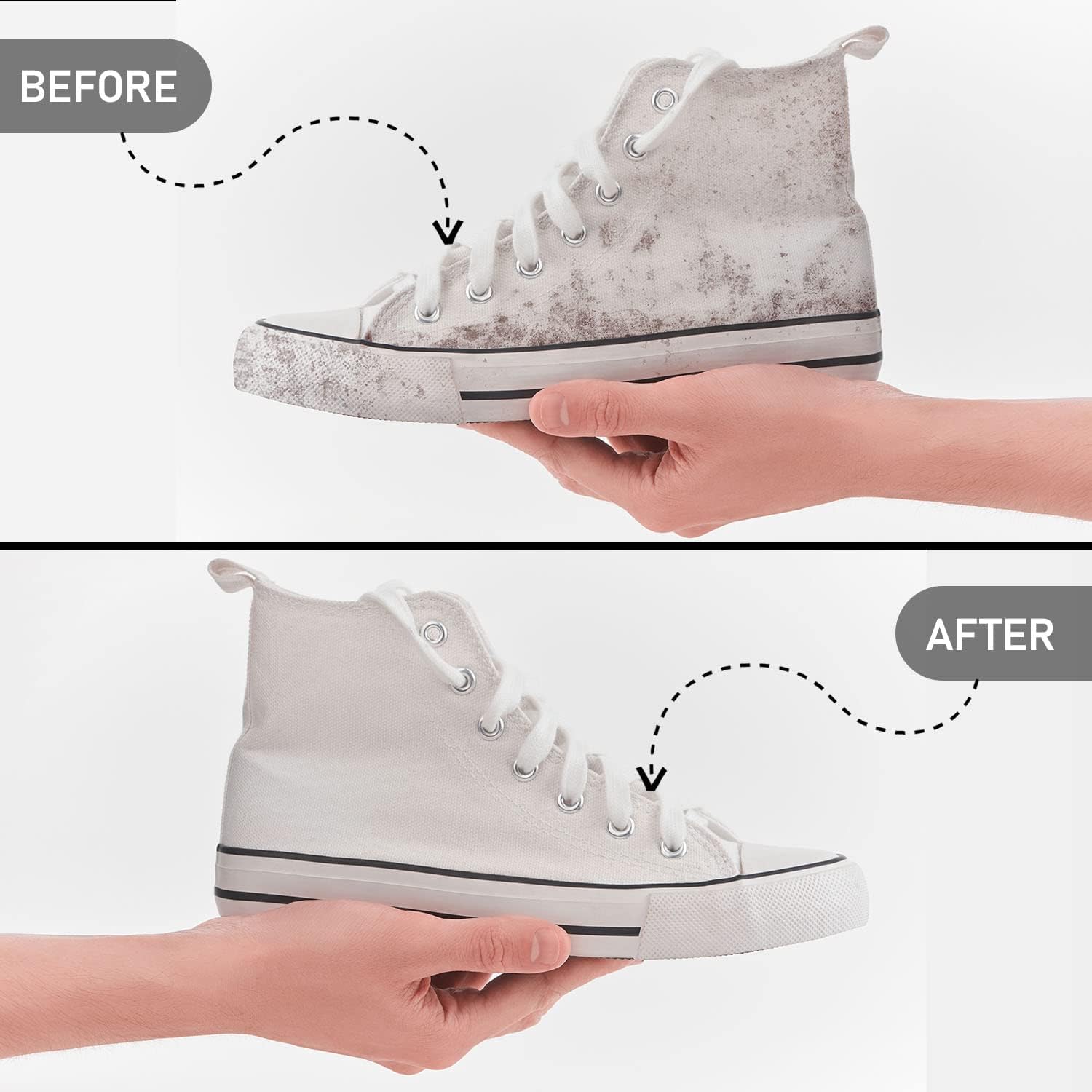 Premium Bronze Sneaker Cleaner Kit - Gentle Shoe Cleaning Solution with Free Microfiber Cloth | Perfect for Nike, Adidas & White Shoes | Home & Gym Use