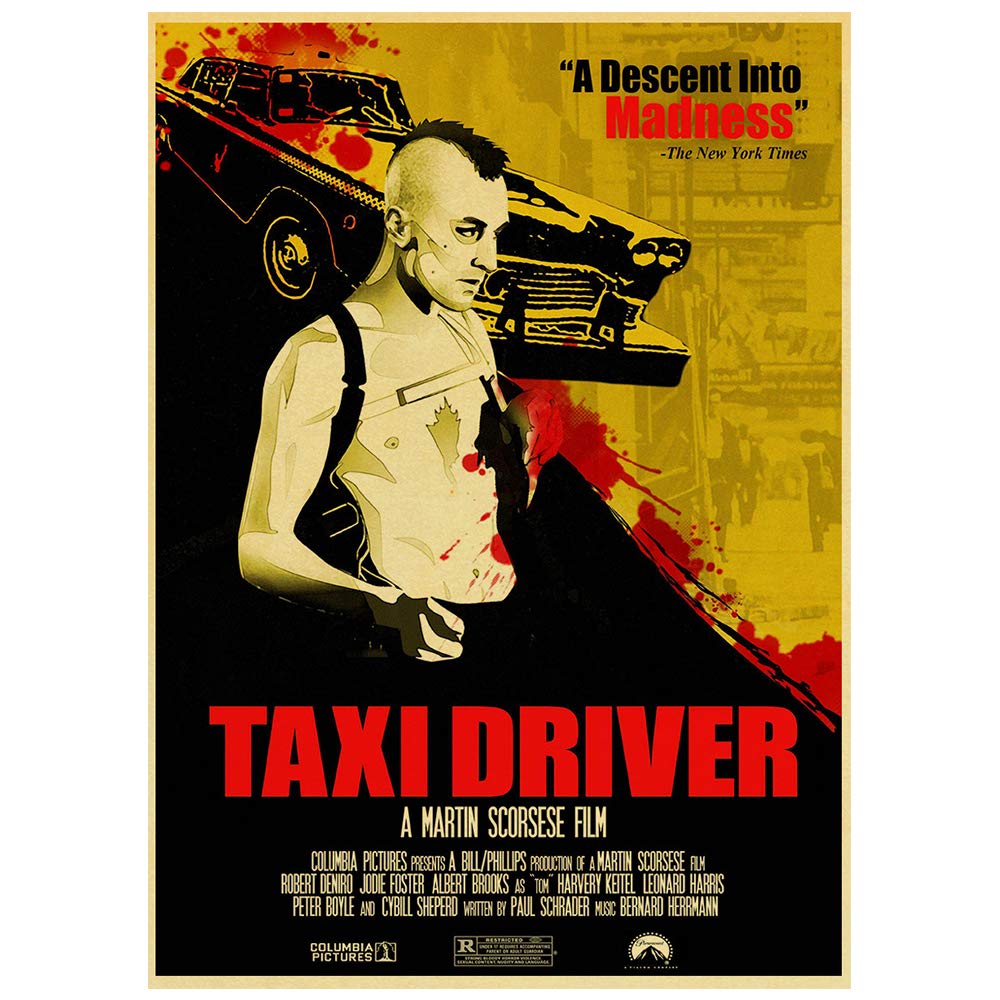 1000 Piece Taxi Driver Movie Poster Jigsaw Puzzle for Adults & Kids - Educational, Intellectual & Stress Relief Puzzle Game - Fun Family Activity for Movie Nights & Relaxation