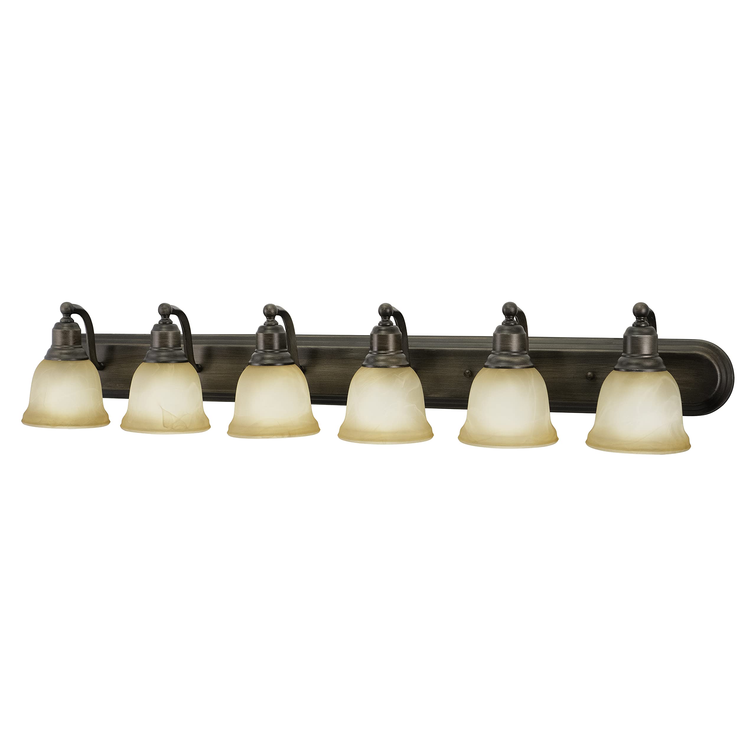 Lasalle 6-Light Bronze Bathroom Vanity Light Fixture - Modern Bathroom Lighting for Vanity Mirror, Powder Room & Master Bath