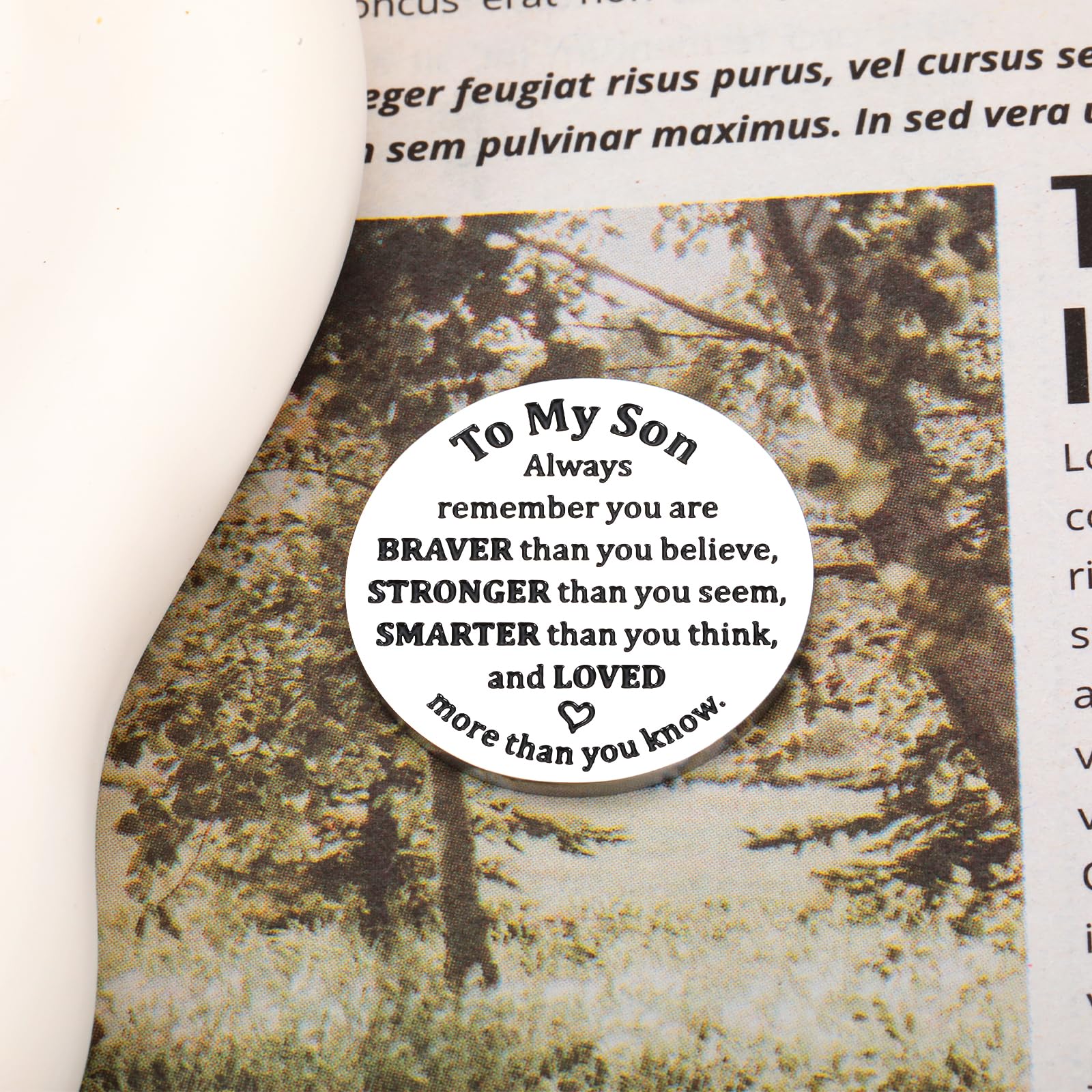 Best Gifts for Adult Sons - Thoughtful Present Ideas for Men in Their 20s | Valentine's Day, Birthday & College Gifts from Mom | Pocket Hug Token for Teen Boys (16+) - Perfect for Graduation, Holidays & Long-Distance Relationships