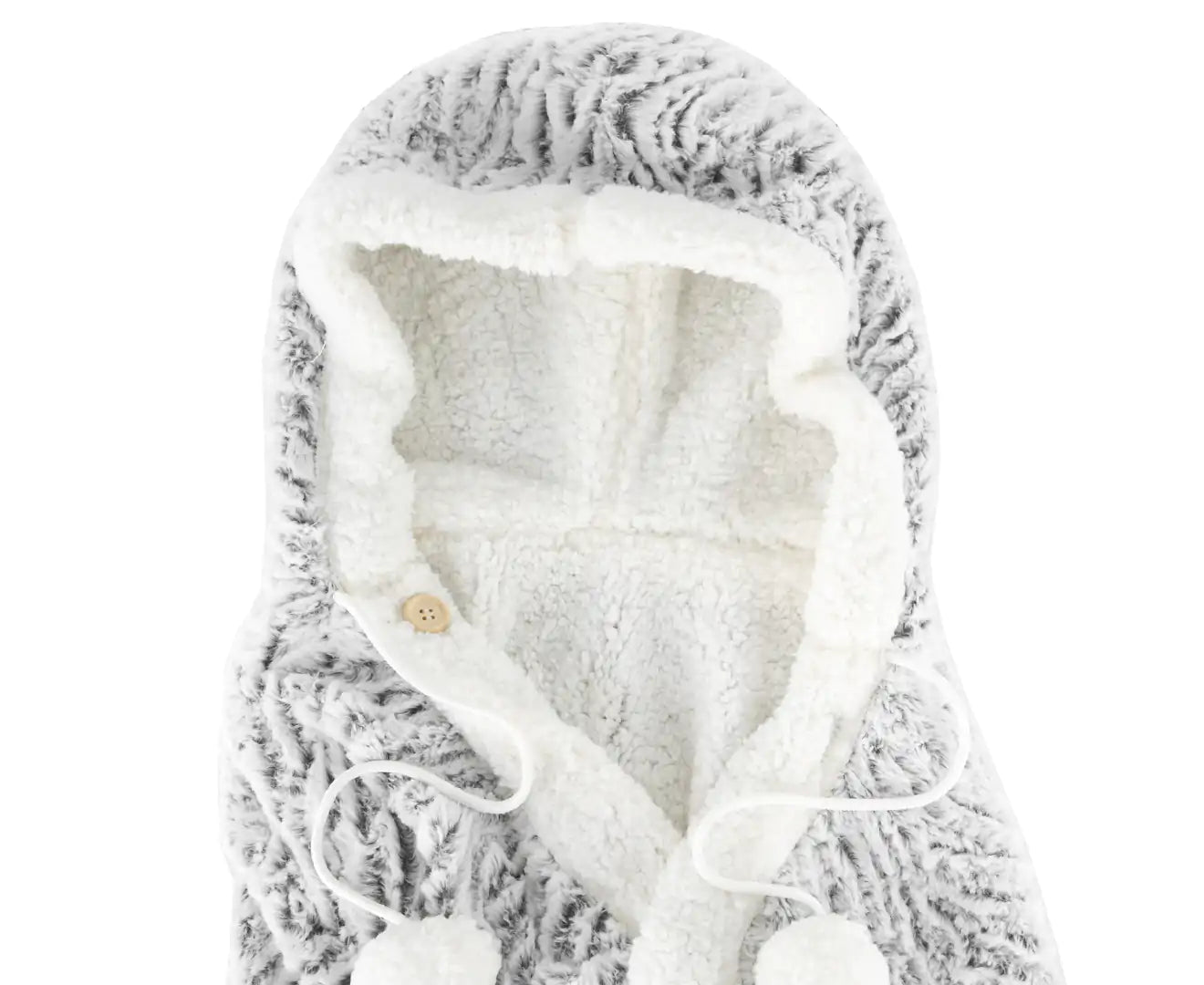 Alastair's Silver Hooded Snuggle Blanket - Ultra Soft Fleece Wearable Blanket for Adults & Teens - Perfect for Lounging, Movie Nights & Cold Weather Comfort