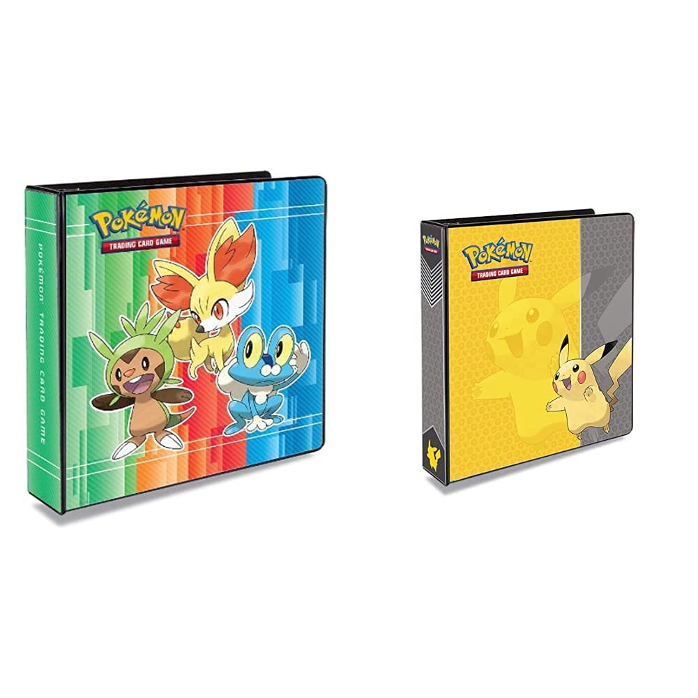 Ultra Pro UP-84237 Pokemon X and Y 2-Pocket 3-Ring Binder with Pikachu Design - Premium Collectible Card Storage for TCG Players, School & Office Organization