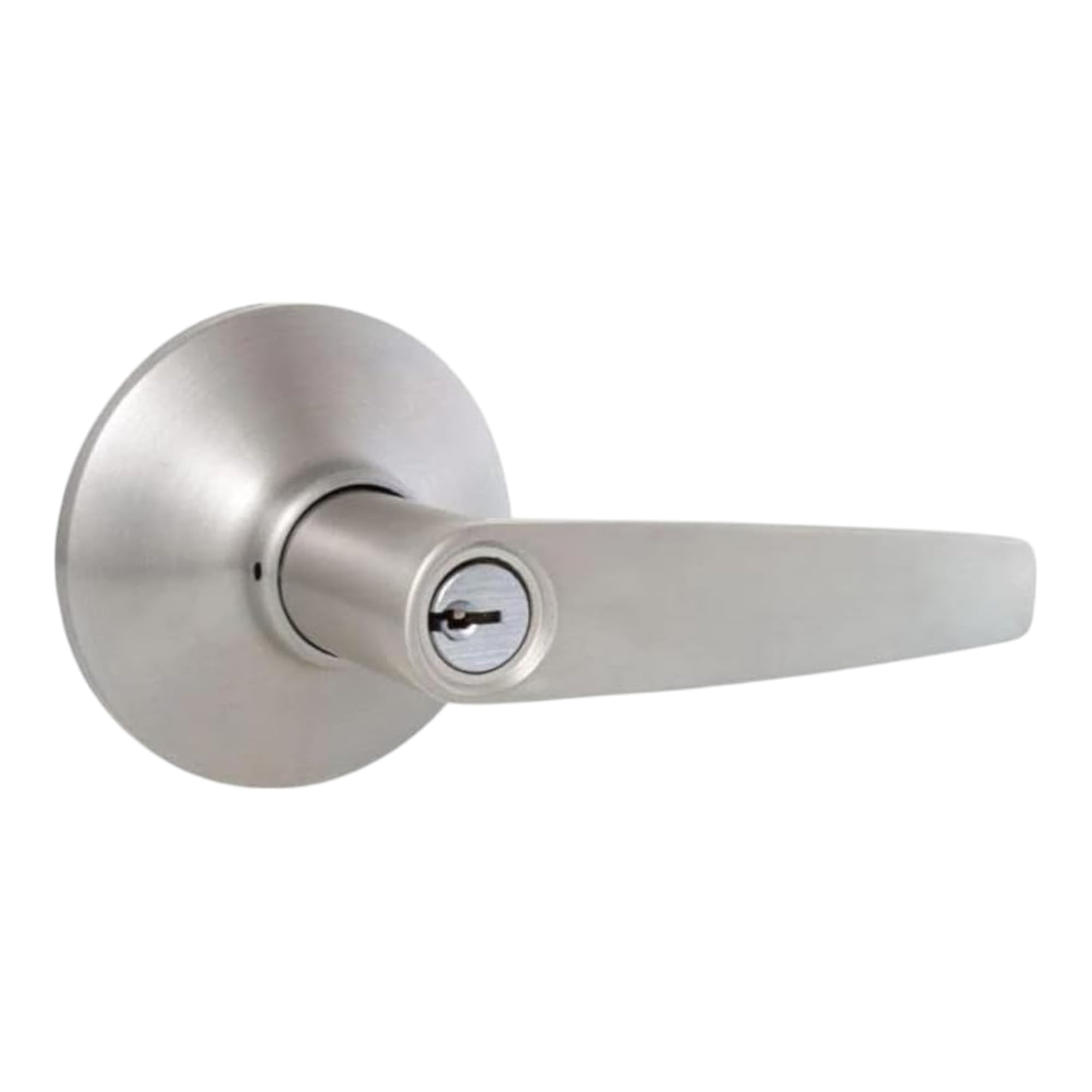 Pamex Yuma PLGS00 Keyed Entry Lever Lock - Satin Chrome Finish | Secure Home & Office Doors | Damaged Box (New) | Ideal for Residential & Commercial Security
