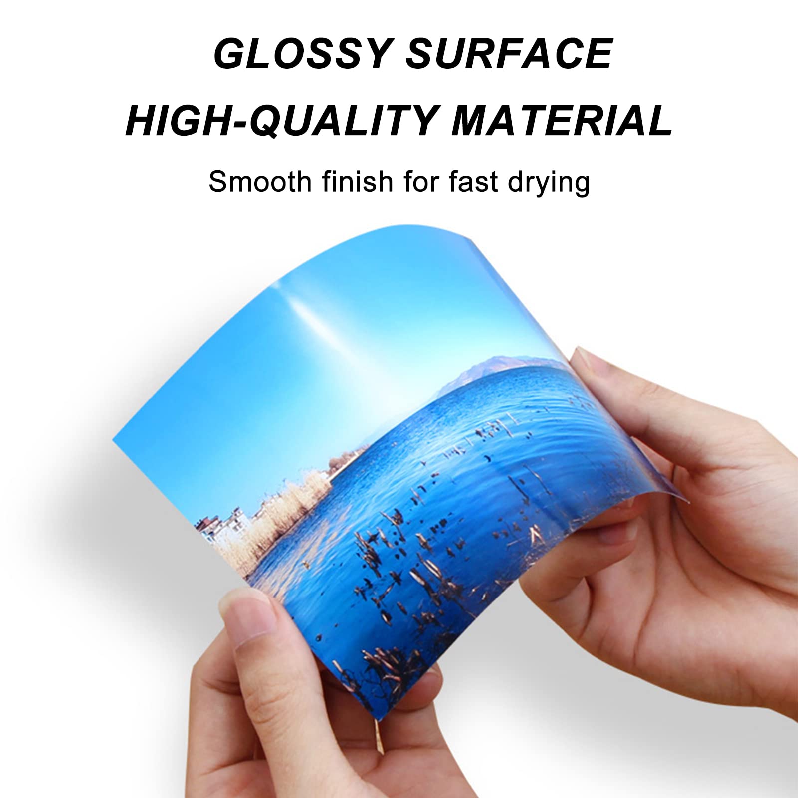 Premium 8.5x11 Glossy Photo Paper - 100 Sheets for Inkjet Printers (200GSM, Dye Ink Compatible) - Perfect for Photo Printing, Scrapbooking & Professional Presentations