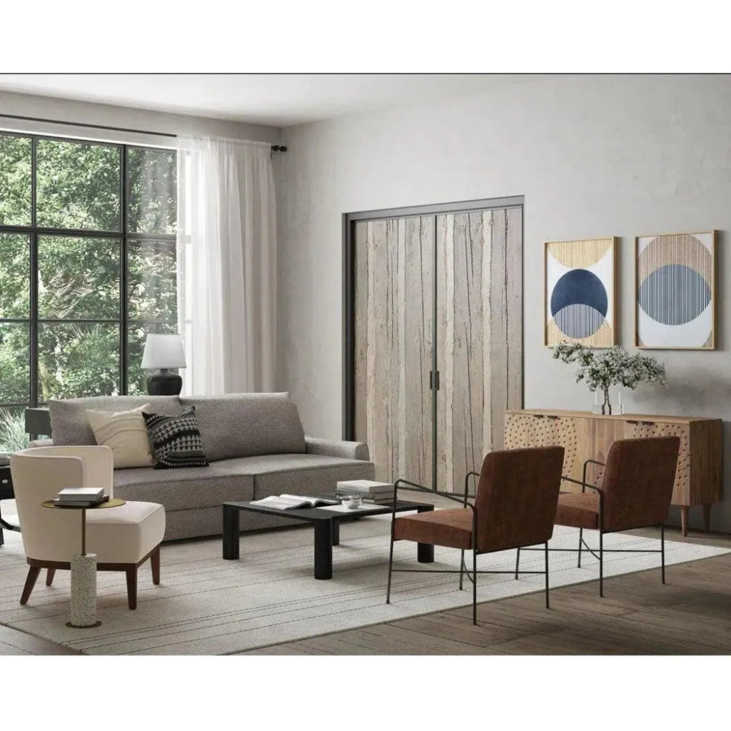 62 Inch Modern Grey Sideboard - Stylish Storage Cabinet for Dining Room, Living Room & Entryway