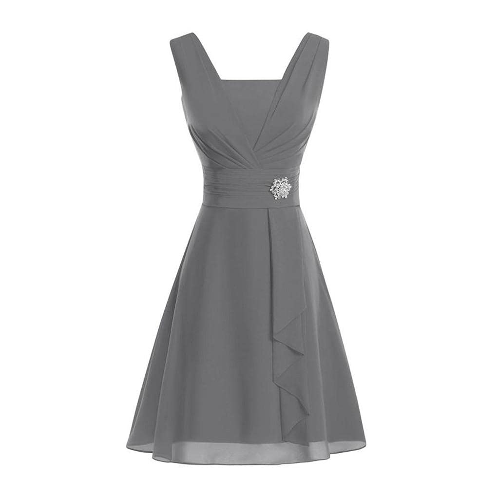 Elegant Prom Dresses for Women - Formal Wedding & Bridesmaid Long Gowns, Plus Size High Waist Short Sleeve Cocktail Party Maxi Dress for Special Occasions & Evening Events