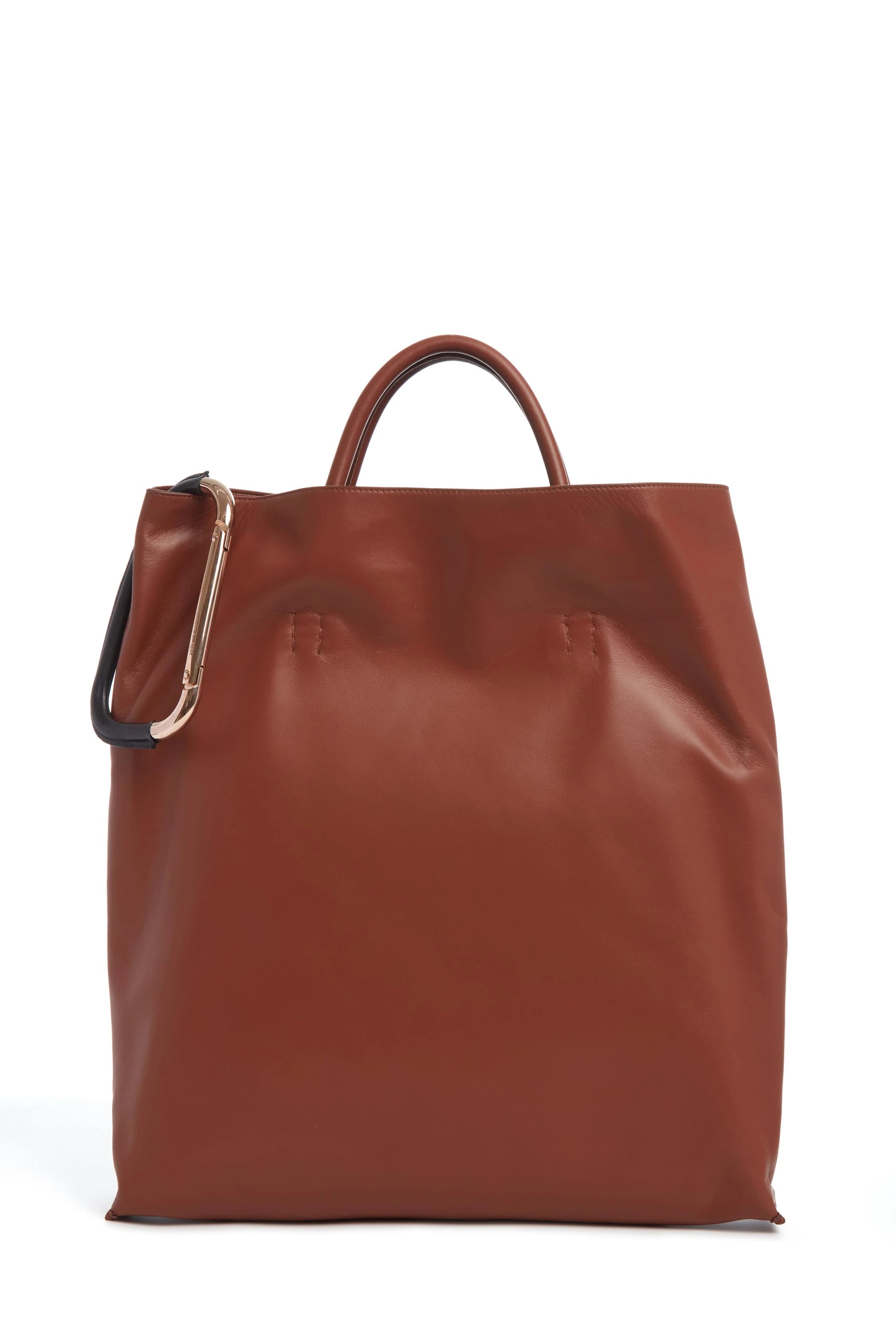 Eileen Tote Bag in Genuine Cognac Leather - Stylish Women's Handbag for Work, Travel & Everyday Use