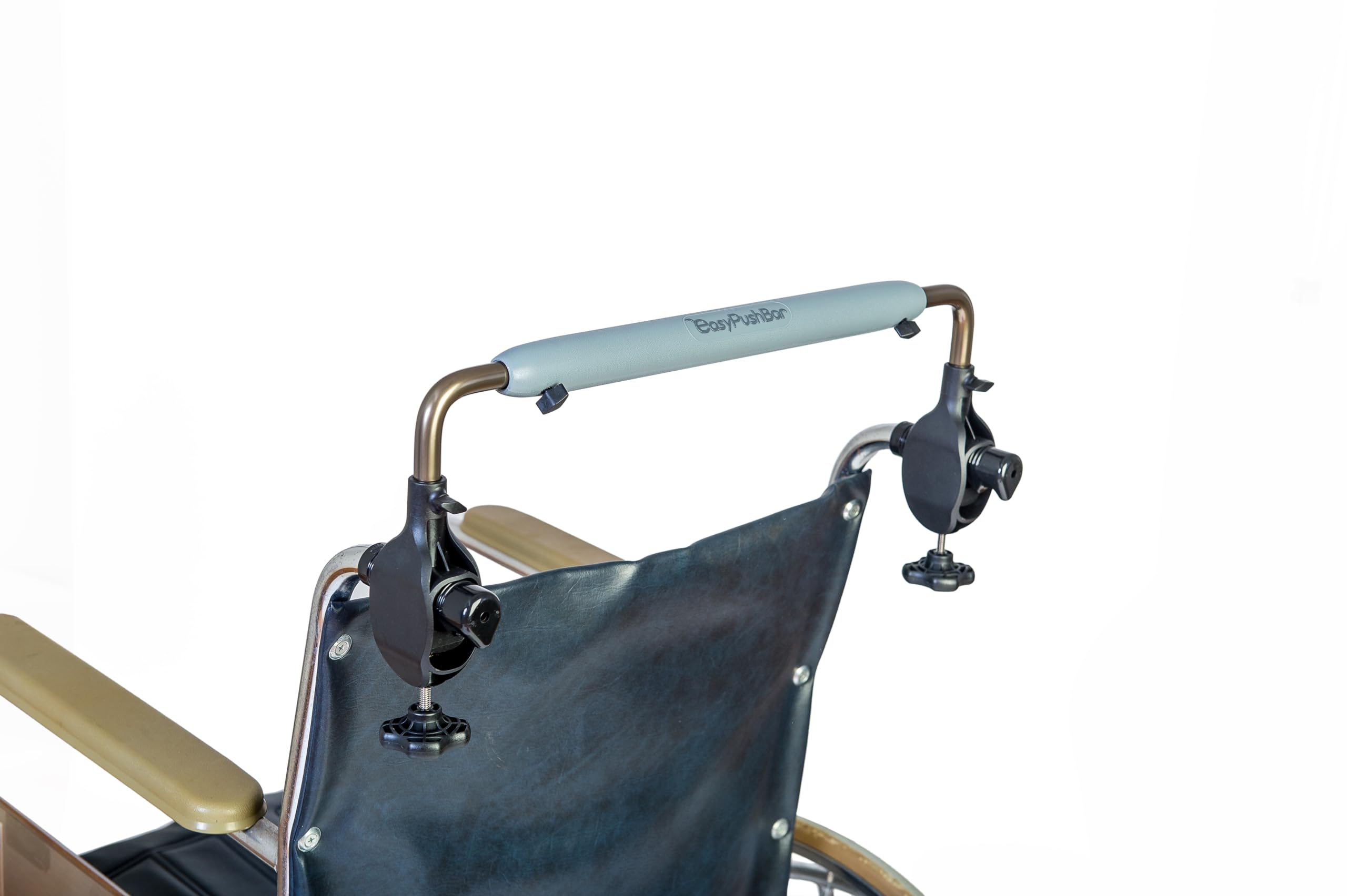 Greenmont's EasyPushbar™ Ergonomic Handlebar - Reduce Hand, Arm & Back Strain for Caregivers | Stand Straighter with Less Stress | Ideal for Wheelchair Assistance & Elderly Care