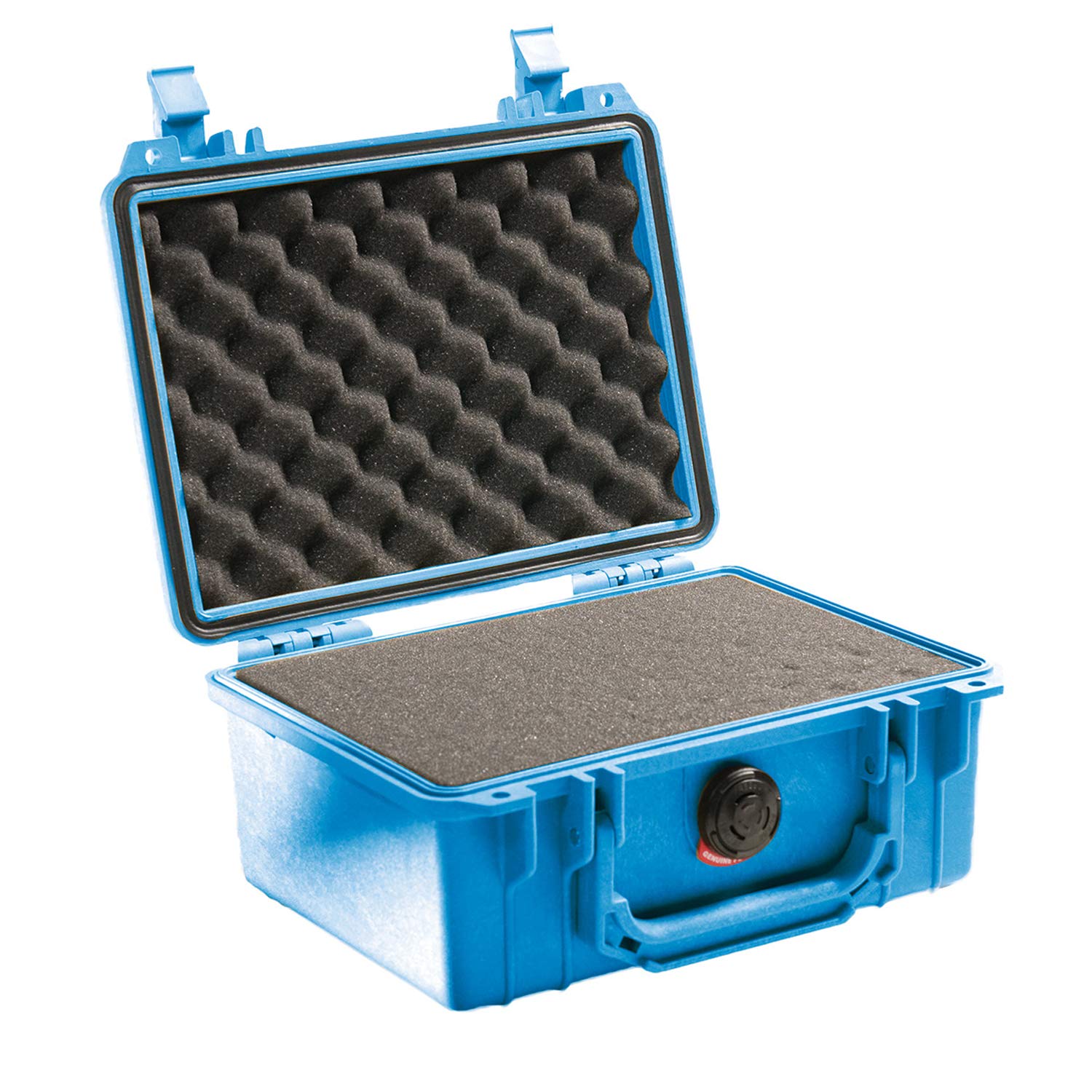 Pelican 1150 Waterproof Hard Camera Case with Foam Insert - Silver & Blue - Shockproof Protection for DSLR, Mirrorless Cameras & Equipment - Perfect for Travel, Outdoor Photography & Professional Use