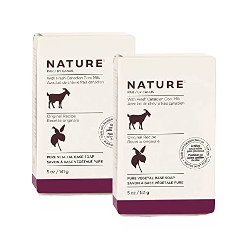 Natural Goat Milk Soap Bar - Moisturizing & Gentle for Dry Skin (Pack of 2) | Perfect for Sensitive Skin Care & Daily Bathing