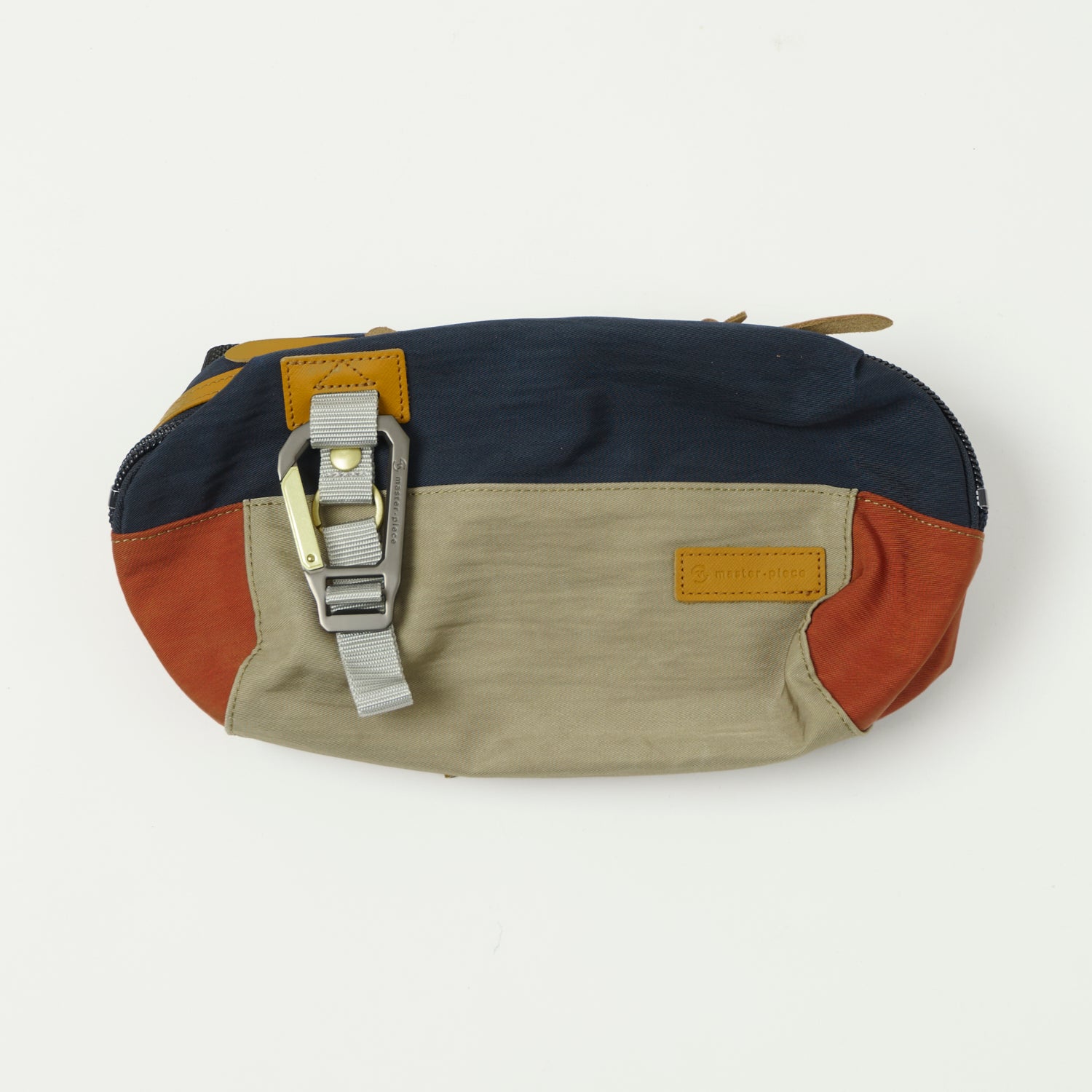 Master Piece 02346 V2 Link Waist Bag - Navy Blue Crossbody Fanny Pack for Men & Women - Perfect for Travel, Hiking, Running & Outdoor Activities
