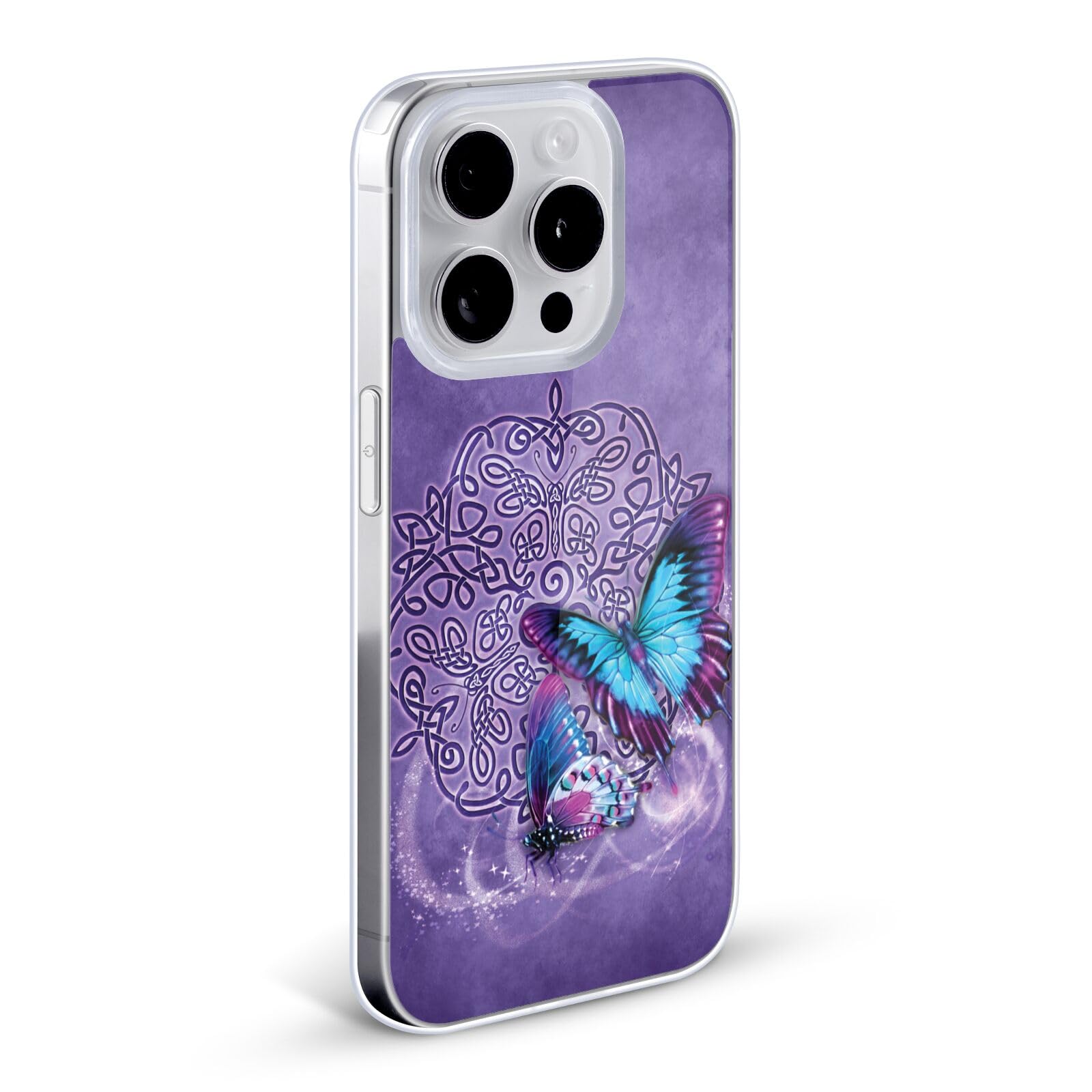 Officially Licensed Brigid Ashwood Butterfly Celtic Wisdom Soft Gel Case for Apple iPhone 12 Pro Max - Protective Phone Cover with Artistic Design, Perfect for Daily Use, Travel & Gift Giving