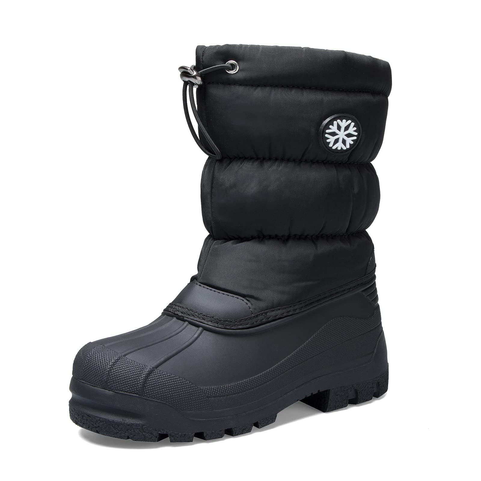 **KomForme Kids' Snow Boots - Waterproof, Slip-Resistant Winter Shoes for Boys & Girls (Toddler/Little Kid/Big Kid) - Perfect for Snow Play, Hiking & Outdoor Adventures**