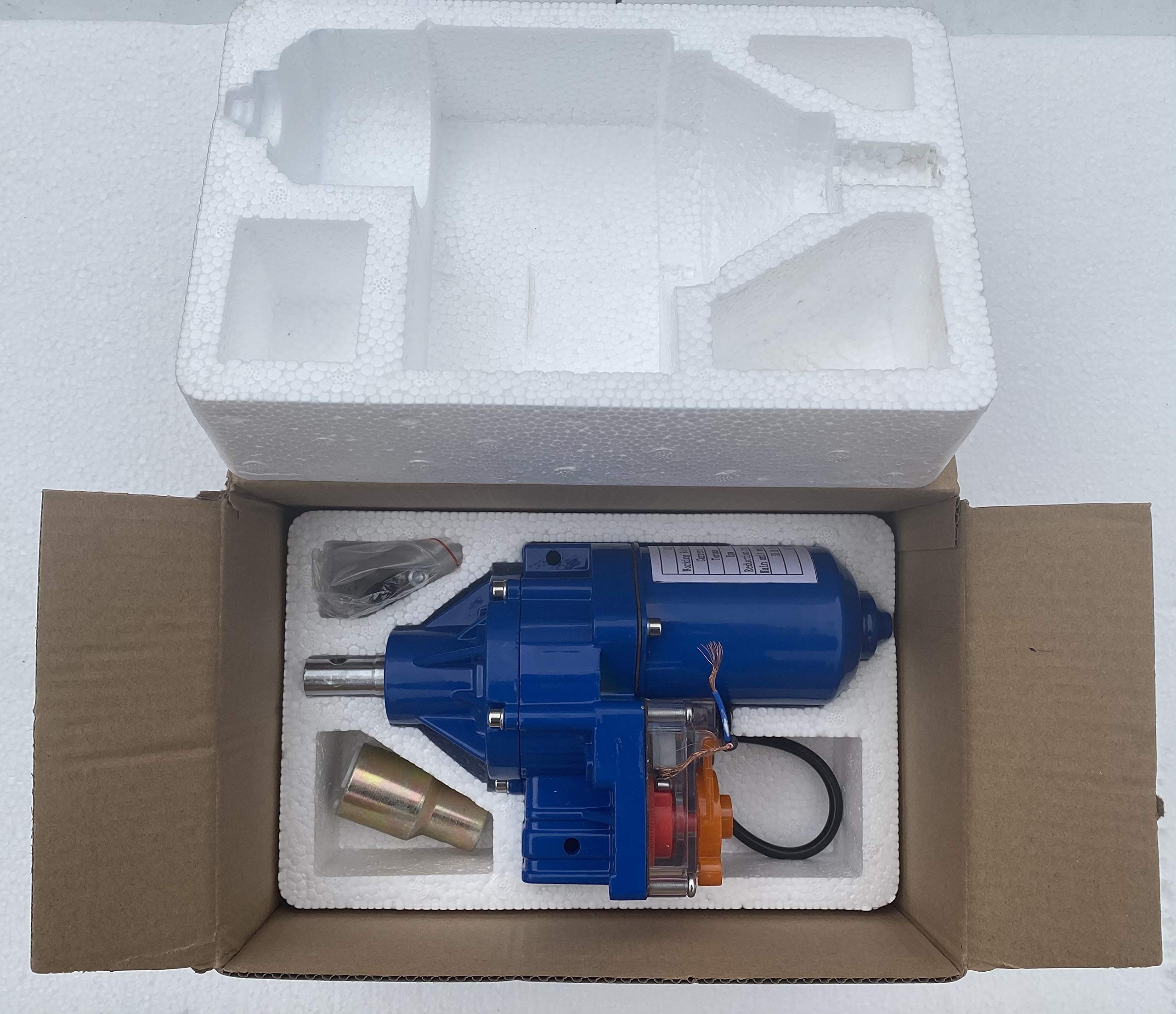 Electric Motor for Light Dep Greenhouse with Large Diameter Roll Bar Adapter & Connector - Couples Motor Shaft to Roll Bar | Greenhouse Shade System Automation