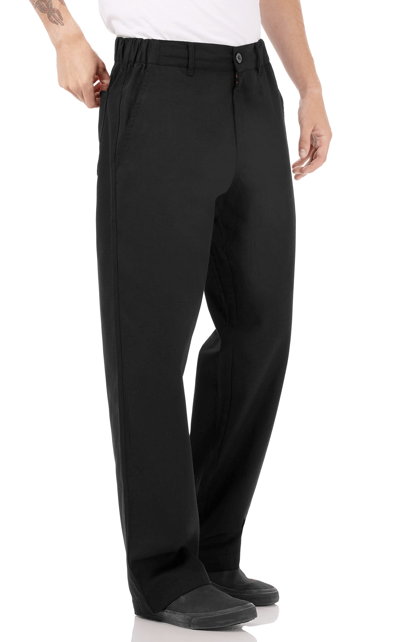 Chef Works Men's Professional Series Chef Pants - Durable & Comfortable Kitchen Work Pants for Cooking, Baking & Culinary Professionals | Restaurant & Home Kitchen Use