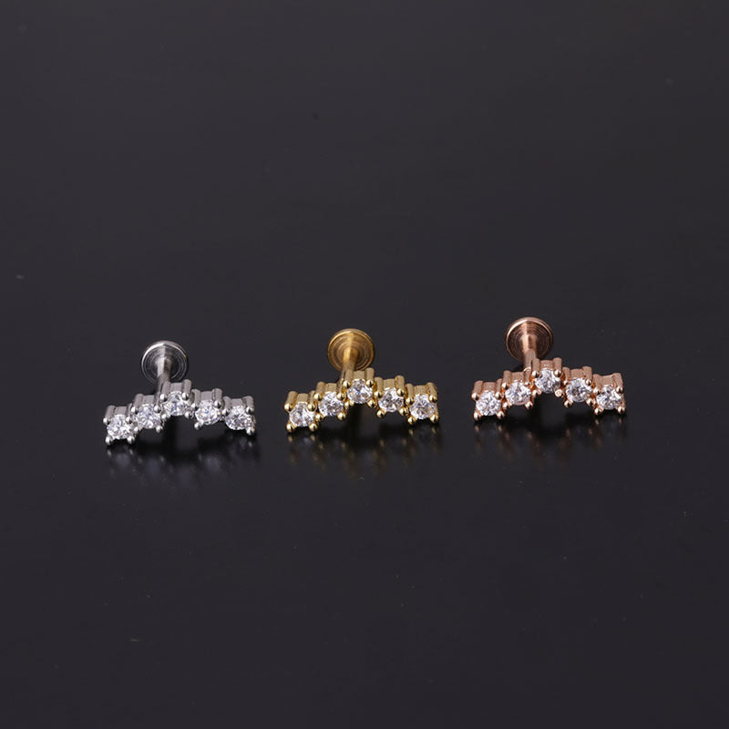 16G Cartilage Safety Pin Fish Bone Helix Piercing Stud - Surgical Steel Body Jewelry for Ear, Nose & Lip | Perfect for Punk, Gothic & Alternative Fashion Styles | HSPJ297
