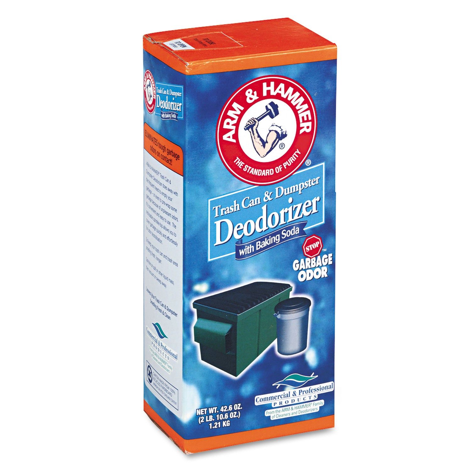 Arm & Hammer™ Trash Can and Dumpster Deodorizer Powder - 42.6 oz, Original Scent with Sprinkle Top | Eliminate Odors in Garbage Cans, Waste Bins & Outdoor Dumpsters | Home, Kitchen & Commercial Use