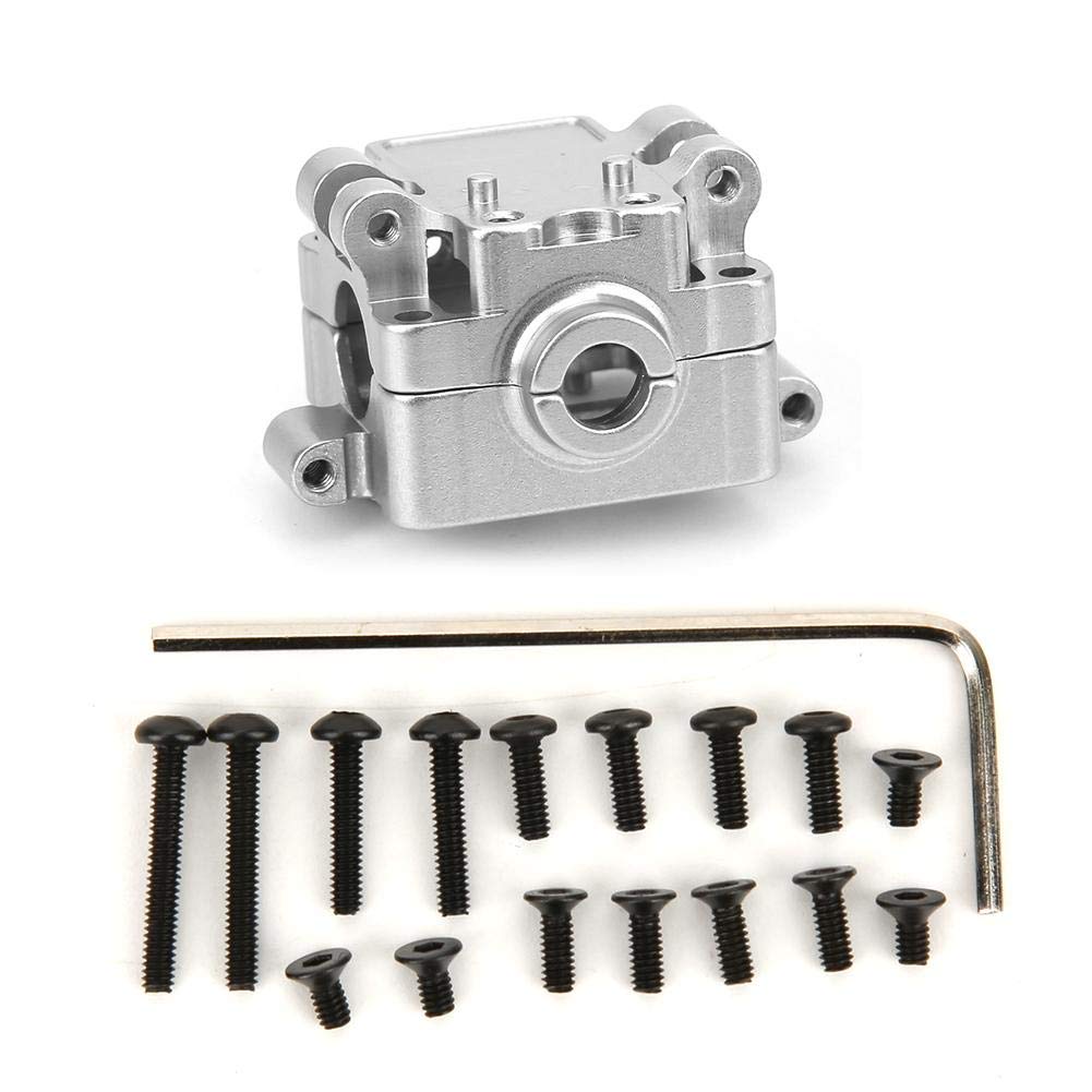 High-Performance Aluminum Alloy RC Gearbox Upgrade - Compatible with WL 1/28 K969 K989 P929 RC Cars (Silver) - Durable Replacement Part for Racing & Off-Road RC Models