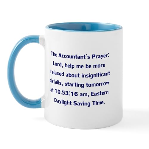 White/Blue Inside - Accountant's Prayer Mug