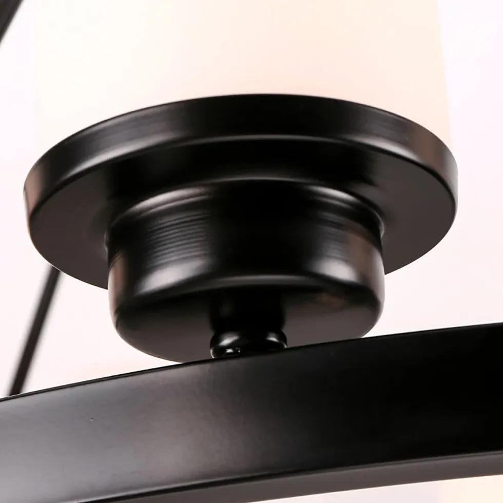 Modern Black Glass Pendant Light with Multi-Light Design - Perfect for Kitchen Island, Dining Room, and Living Room Lighting
