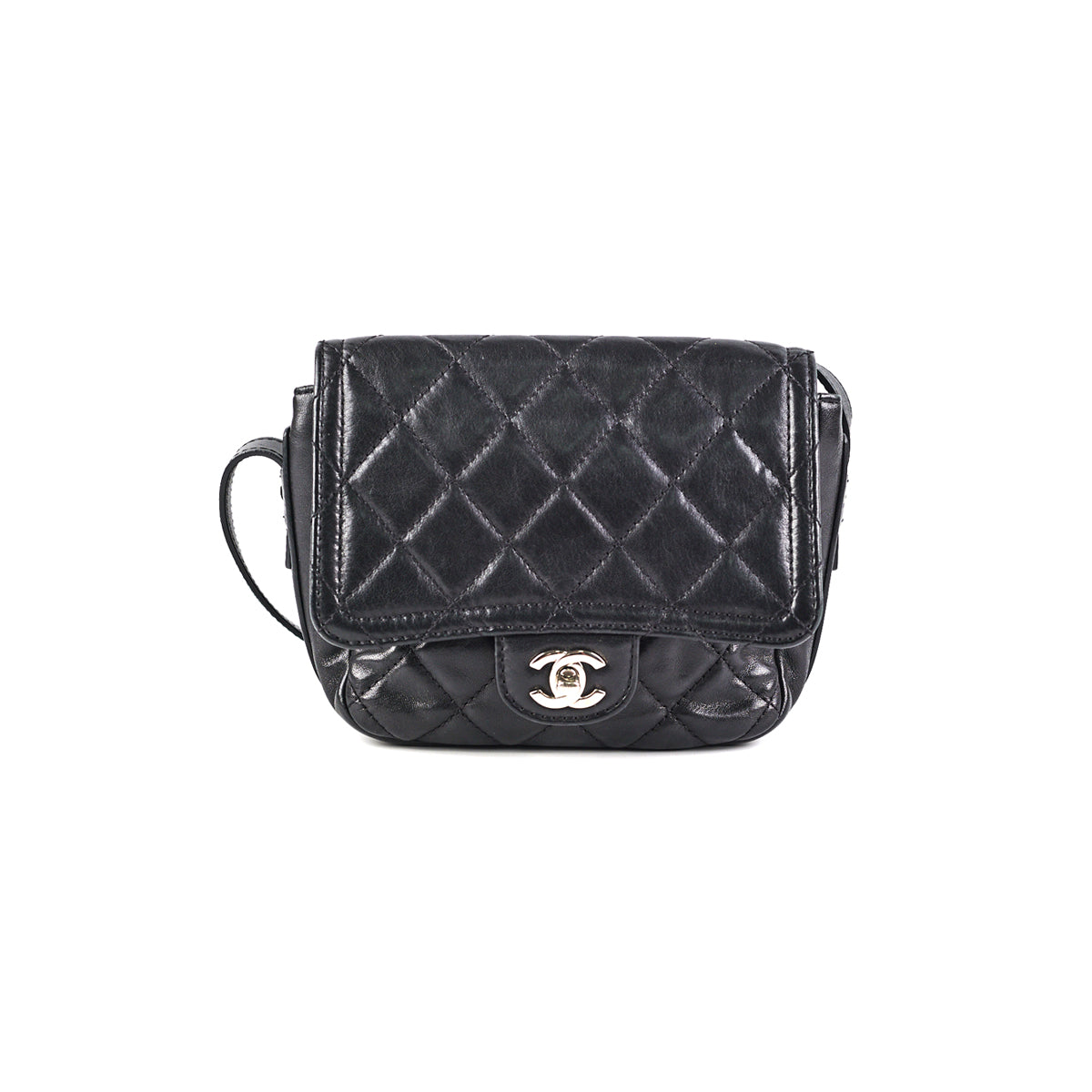 Chanel Quilted Sheriffs Star Square Black Leather Handbag - Luxury Designer Crossbody Bag for Women | Perfect for Evening Events, Parties & Date Nights