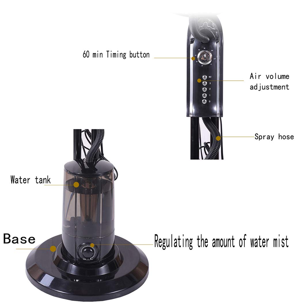 SYTH Oscillating Misting Fan with 3 Cooling Speeds - Portable Standing Humidifier with Timer for Outdoor Use - Perfect for Restaurants, Concerts, Gyms, Patios and Backyard Cooling
