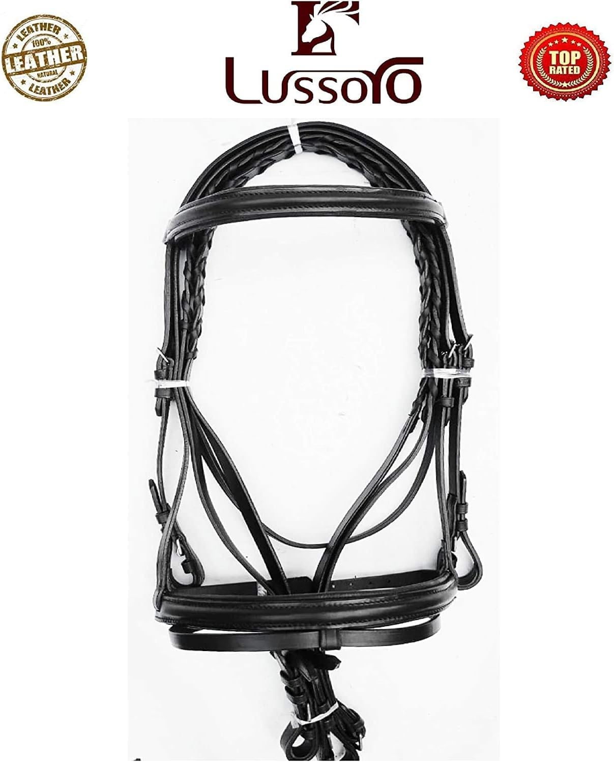 Premium English Leather Horse Riding Saddle Starter Kit - Jumping Handle Equestrian Saddle for Beginners & Ponies | Perfect Gift for Riders, Training & Show Jumping Competitions