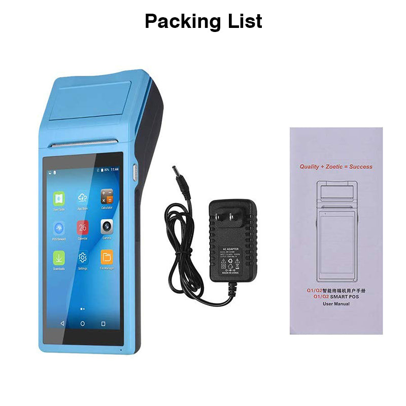 P58 S1/S2 Wireless Handheld POS Terminal - Bluetooth Barcode Scanner for Retail Stores, Restaurants & Mobile Payments | Fast Checkout Solution for Small Businesses