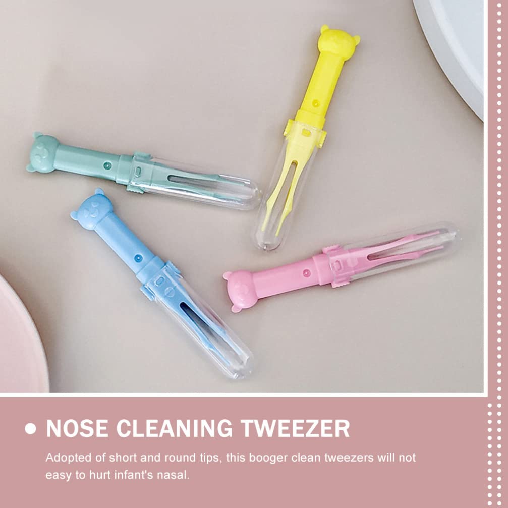 10-Piece Clip Belly Button & Ear Cleaning Tool Set - Baby Nose & Ear Wax Cleaner, Round Brush & Precision Tweezers for Infants - Safe & Gentle Hygiene Kit for Newborns, Toddlers & Kids - Perfect for Bath Time & Daily Baby Care Routine